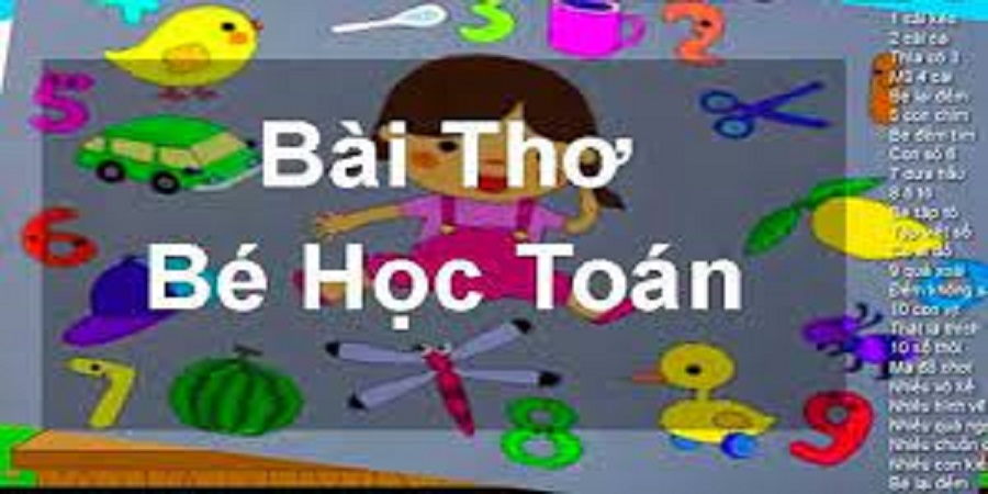 Bài Thơ Bé Học Toán